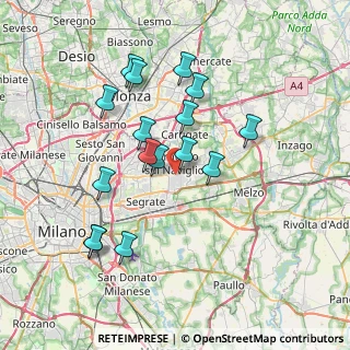 Mappa Strada Padana Superiore, 20096 Pioltello MI, Italia (6.87188)