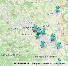 Mappa Via dell'Industria, 36071 Arzignano VI, Italia (1.84727)