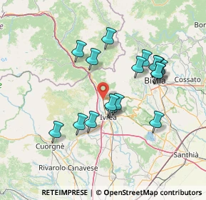 Mappa 10013 Borgofranco d'Ivrea TO, Italia (13.22647)