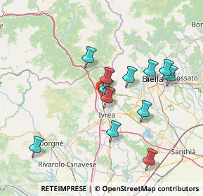 Mappa 10013 Borgofranco d'Ivrea TO, Italia (13.455)