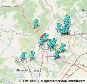 Mappa 10013 Borgofranco d'Ivrea TO, Italia (12.72353)