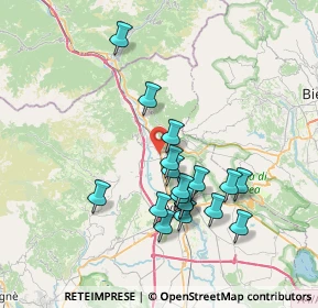 Mappa 10013 Borgofranco d'Ivrea TO, Italia (6.74389)