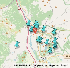 Mappa 10013 Borgofranco d'Ivrea TO, Italia (3.26571)