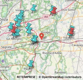 Mappa 20060 Pozzuolo Martesana MI, Italia (9.1765)