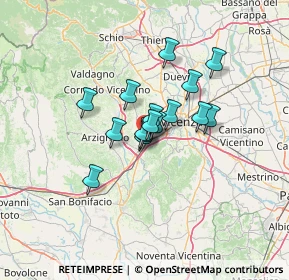 Mappa Viale dei Rododendri, 36077 Altavilla Vicentina VI, Italia (8.28125)