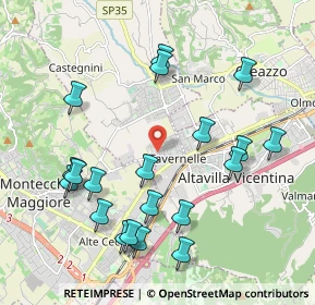 Mappa Viale dei Rododendri, 36077 Altavilla Vicentina VI, Italia (2.184)