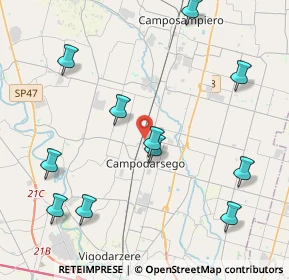 Mappa Via Bosco, 35011 Campodarsego PD, Italia (4.74)