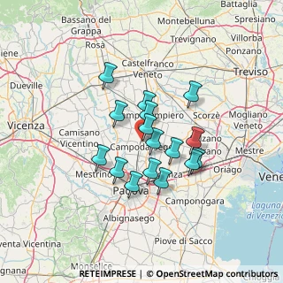 Mappa Via Bosco, 35011 Campodarsego PD, Italia (10.27375)