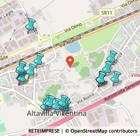 Mappa Via Fontanelle, 36077 Altavilla Vicentina VI, Italia (0.625)