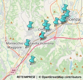 Mappa Via Fontanelle, 36077 Altavilla Vicentina VI, Italia (3.71545)