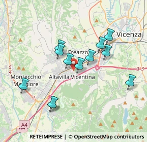 Mappa Via Fontanelle, 36077 Altavilla Vicentina VI, Italia (3.37083)