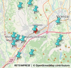 Mappa Via Fontanelle, 36077 Altavilla Vicentina VI, Italia (4.99231)