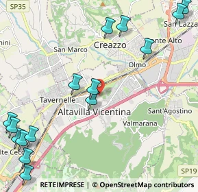 Mappa Via Fontanelle, 36077 Altavilla Vicentina VI, Italia (3.01267)