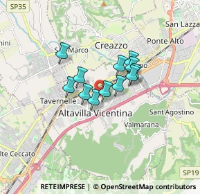 Mappa Via Fontanelle, 36077 Altavilla Vicentina VI, Italia (1.05917)