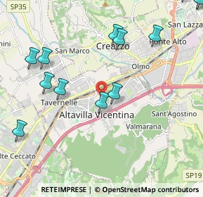 Mappa Via Fontanelle, 36077 Altavilla Vicentina VI, Italia (2.73)