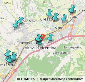 Mappa Via Fontanelle, 36077 Altavilla Vicentina VI, Italia (2.34278)