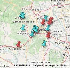 Mappa Via Fontanelle, 36077 Altavilla Vicentina VI, Italia (10.92933)