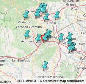 Mappa Via Fontanelle, 36077 Altavilla Vicentina VI, Italia (15.2585)