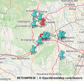Mappa Via Fontanelle, 36077 Altavilla Vicentina VI, Italia (10.81545)