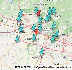 Mappa Via Brixia - Zust, 25125 Brescia BS, Italia (7.26158)