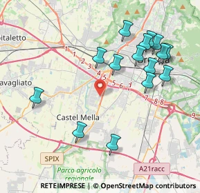 Mappa Via Brixia - Zust, 25125 Brescia BS, Italia (4.23667)