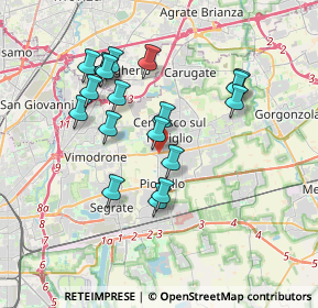 Mappa Esselunga di Pioltello, 20096 Pioltello MI, Italia (3.35333)