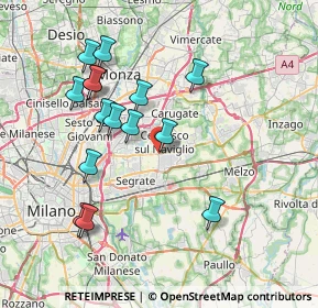 Mappa Esselunga di Pioltello, 20096 Pioltello MI, Italia (7.49933)