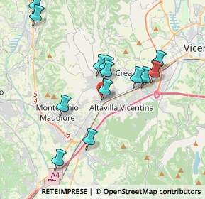 Mappa Viale dei Tigli, 36077 Altavilla Vicentina VI, Italia (3.71538)