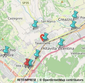 Mappa Viale dei Tigli, 36077 Altavilla Vicentina VI, Italia (2.96385)