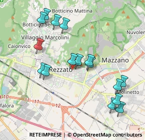 Mappa Via Gioacchino Rossini, 25086 Rezzato BS, Italia (2.04375)