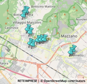 Mappa Via Gioacchino Rossini, 25086 Rezzato BS, Italia (1.74583)