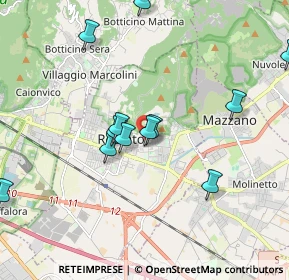 Mappa Via Gioacchino Rossini, 25086 Rezzato BS, Italia (1.96333)