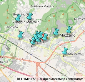 Mappa Via Gioacchino Rossini, 25086 Rezzato BS, Italia (1.33923)