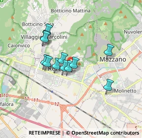 Mappa Via Gioacchino Rossini, 25086 Rezzato BS, Italia (1.34583)