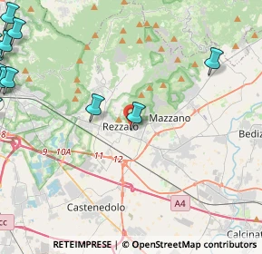 Mappa Via Gioacchino Rossini, 25086 Rezzato BS, Italia (7.46071)