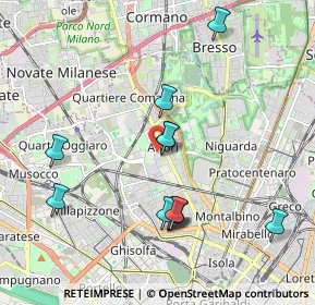 Mappa Via Privata Bernardo da Canal, 20161 Milano MI, Italia (1.93417)