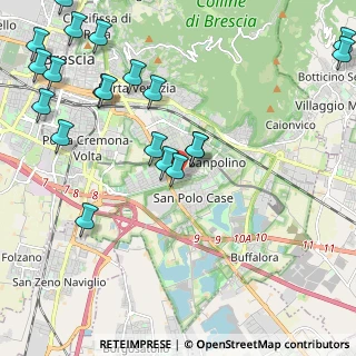 Mappa Via Filippo Lippi, 25134 Brescia BS, Italia (2.7485)