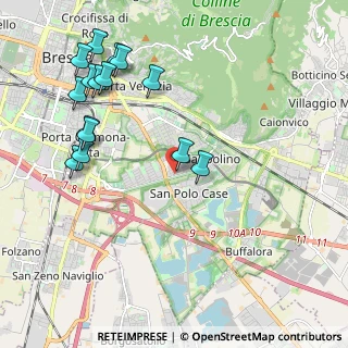 Mappa Via Filippo Lippi, 25134 Brescia BS, Italia (2.38067)