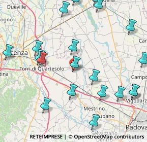 Mappa Via B. Ferracina, 36043 Camisano Vicentino VI, Italia (10.247)