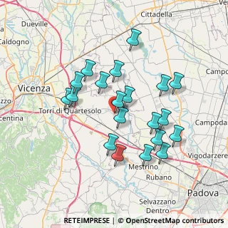 Mappa Via B. Ferracina, 36043 Camisano Vicentino VI, Italia (6.6155)