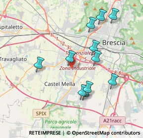 Mappa Via Arturo Maestri, 25125 Brescia BS, Italia (3.73091)
