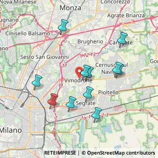 Mappa 20090 Vimodrone MI, Italia (3.70727)