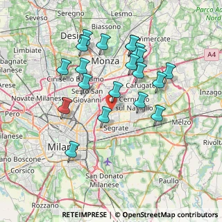 Mappa 20090 Vimodrone MI, Italia (7.2255)