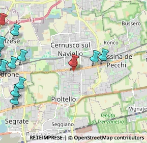 Mappa Via S. Pio X, 20063 Cernusco sul Naviglio MI, Italia (3.09786)