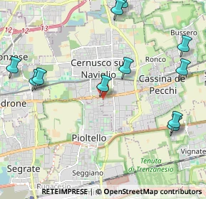 Mappa Via S. Pio X, 20063 Cernusco sul Naviglio MI, Italia (2.56545)