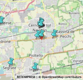 Mappa Via S. Pio X, 20063 Cernusco sul Naviglio MI, Italia (1.92667)