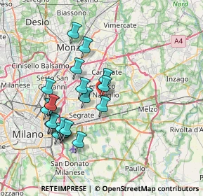 Mappa Via S. Pio X, 20063 Cernusco sul Naviglio MI, Italia (7.177)