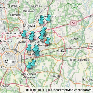 Mappa Via Orsa Maggiore, 20051 Cassina de' Pecchi MI, Italia (6.43765)