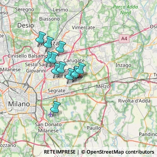 Mappa Via Orsa Maggiore, 20051 Cassina de' Pecchi MI, Italia (5.53417)