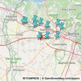 Mappa Via Chiari, 25039 Travagliato BS, Italia (6.66)